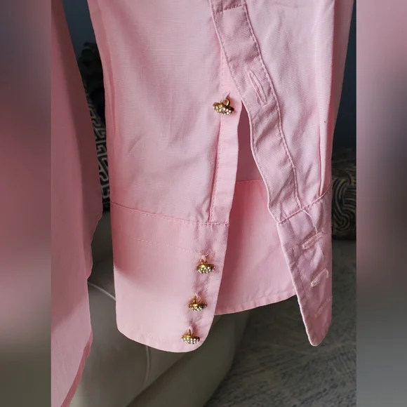 J Crew Pink Button-Up Shirt - Picture 9 of 16